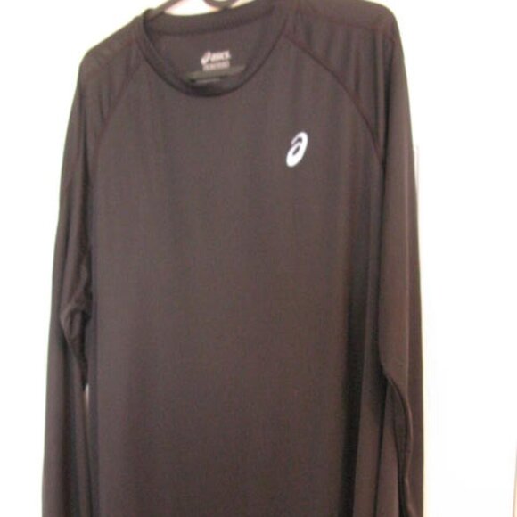 Men's Asics XL Long Sleeves T-shirt Black - Picture 1 of 2